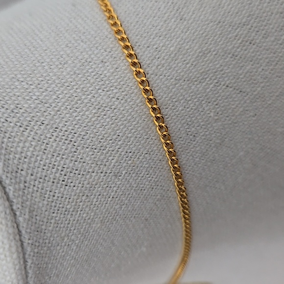 VINTAGE RONTE OF HOLLYWOOD GOLDEN NUGGET PENDANT NECKLACE 24KG EP - Picture 3 of 6